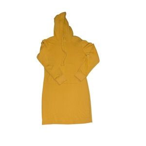 Rosio Mustard Yellow Hoodie Dress (M)